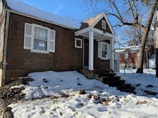 view of front of home