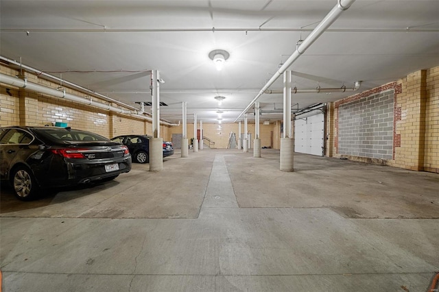 garage with a carport