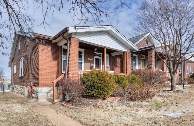 bungalow-style house featuring a porch