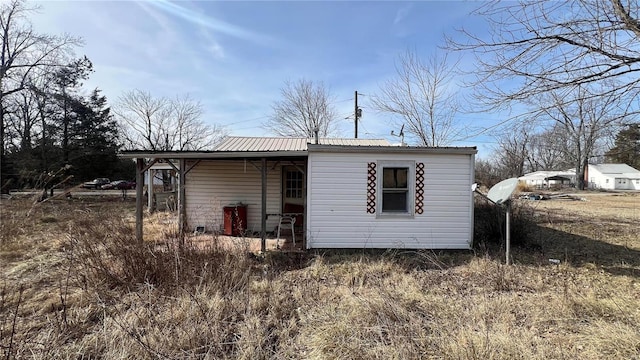 view of back of property