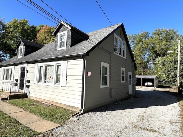 view of property exterior