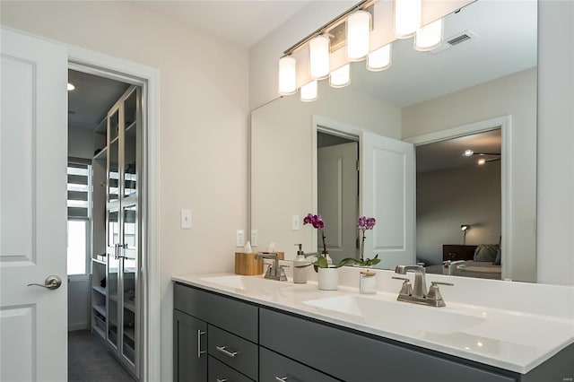 bathroom featuring vanity