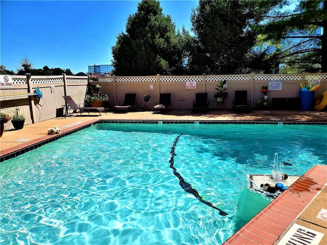 view of pool