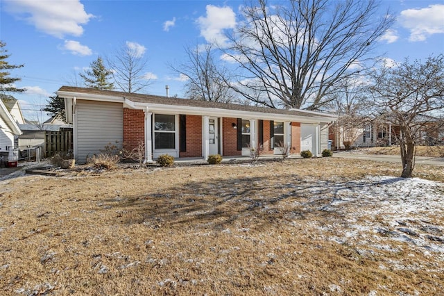 view of front of home with a porch