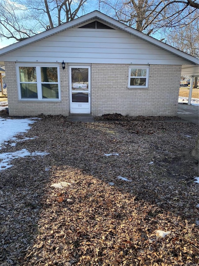 view of rear view of property