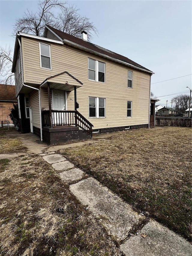 view of rear view of property