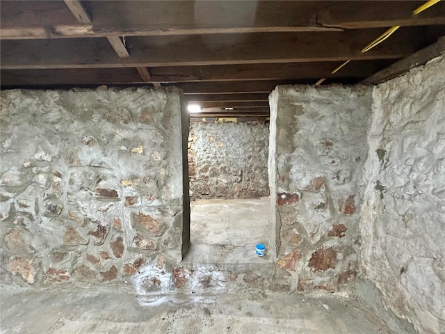 view of basement