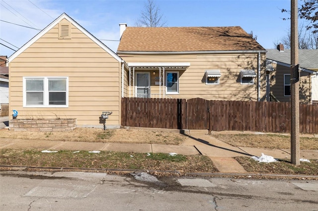 view of bungalow-style house