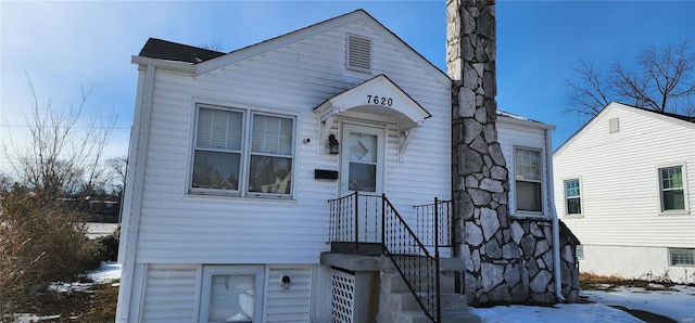 view of front of home