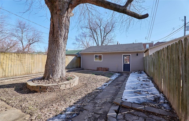 view of back of property