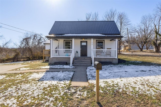 bungalow-style house featuring a porch