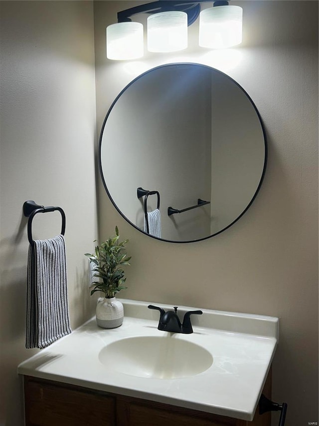 bathroom featuring vanity