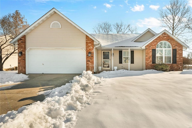 view of front of home featuring a garage