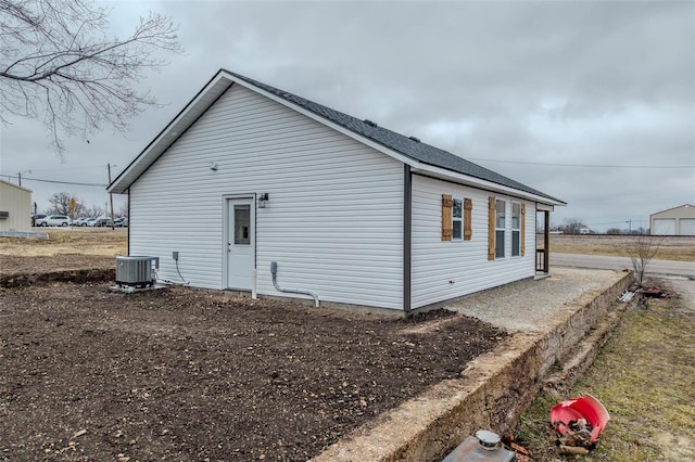 view of property exterior with cooling unit