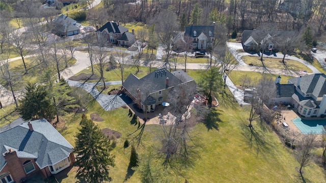 bird's eye view featuring a residential view