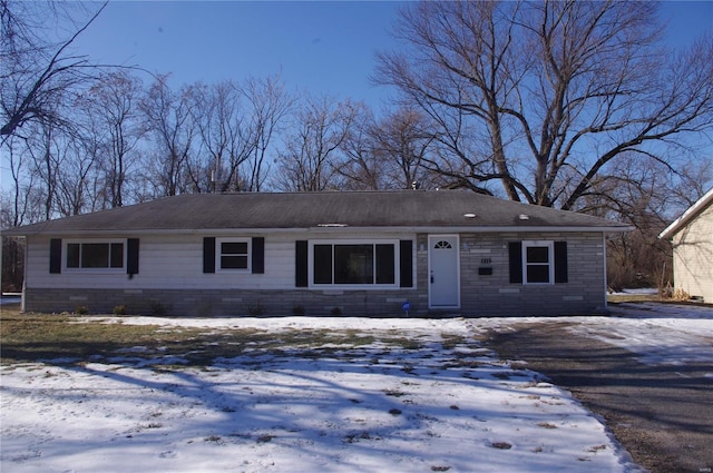 view of ranch-style home