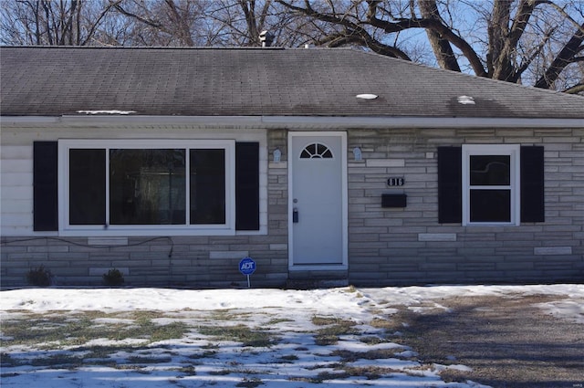 view of front of home