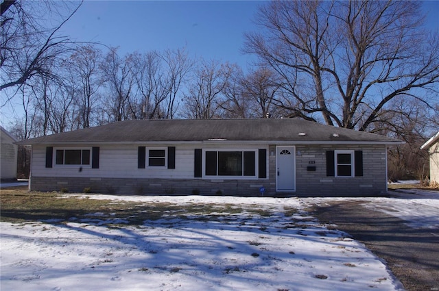 view of ranch-style home