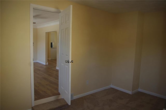 view of carpeted empty room