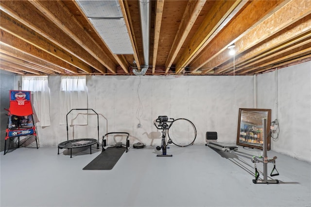 view of exercise area