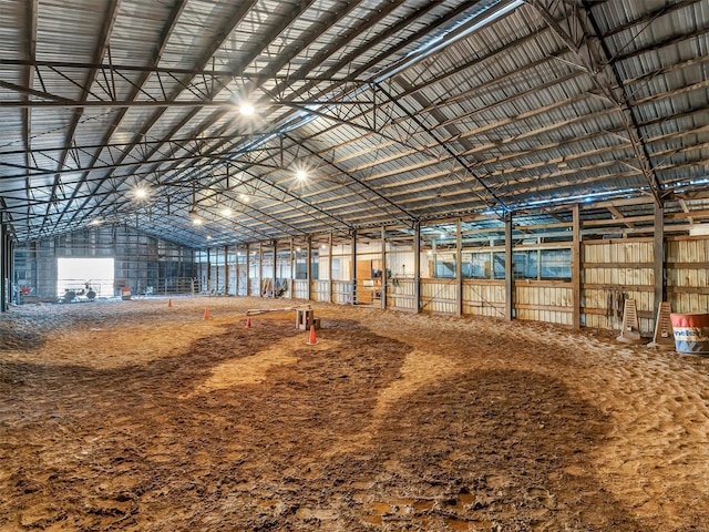 view of horse barn