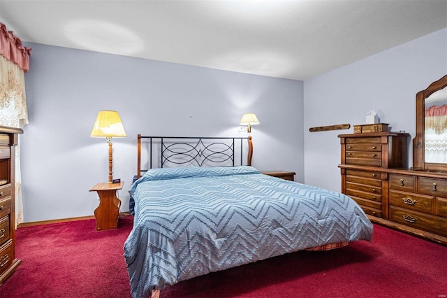 bedroom featuring carpet flooring