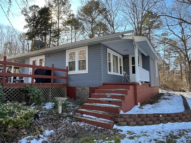 view of front of home