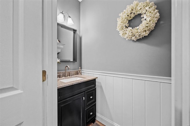 bathroom featuring vanity