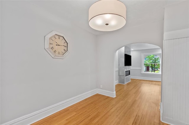 interior space with wood-type flooring