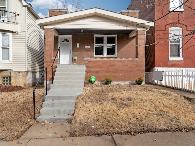 view of front of home