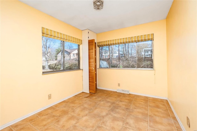 view of tiled empty room