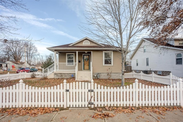 bungalow-style house with a porch