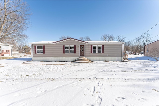 view of manufactured / mobile home