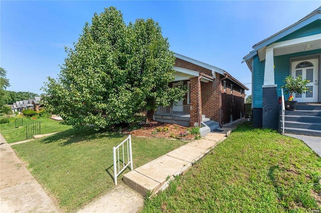 exterior space with a porch