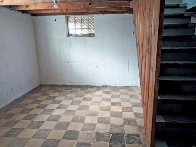 view of basement