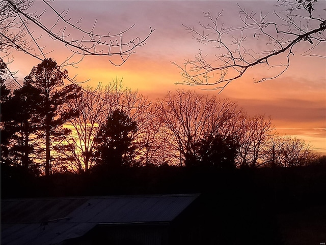 view of nature at dusk