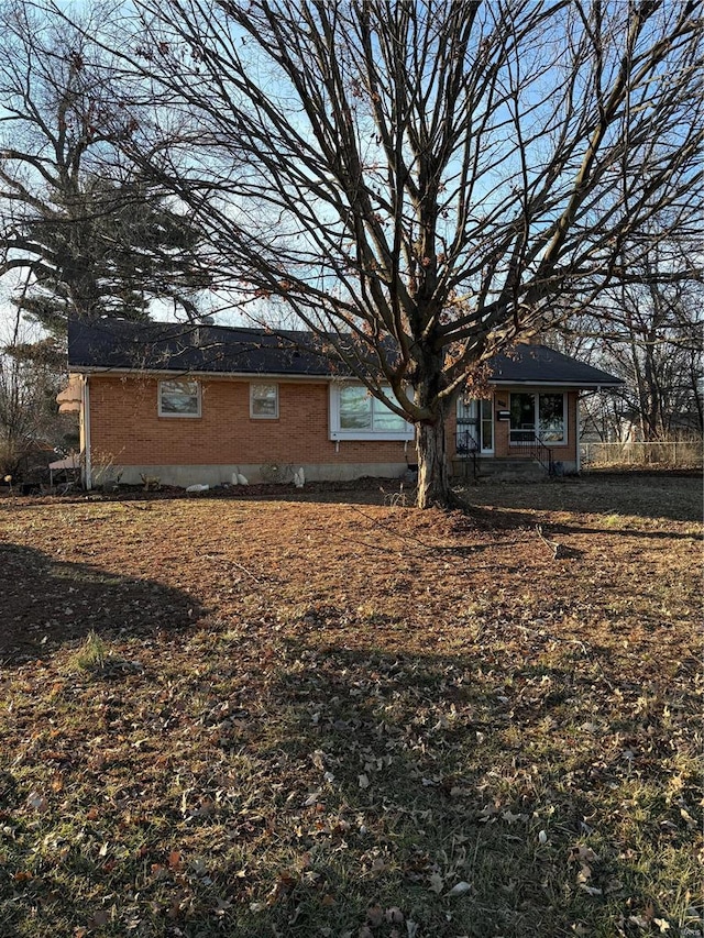 view of rear view of property