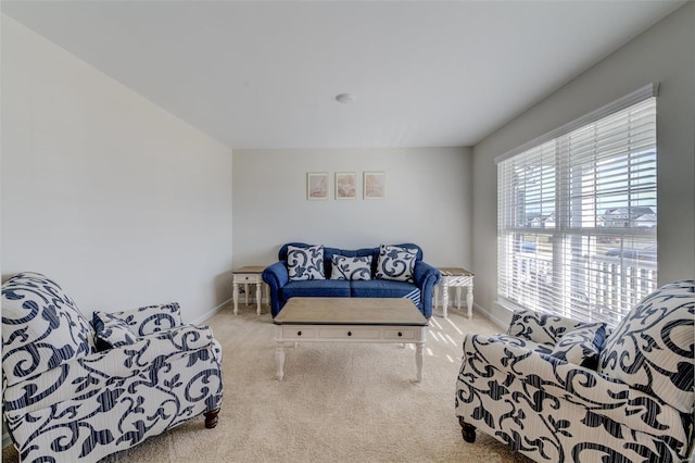 interior space with light carpet