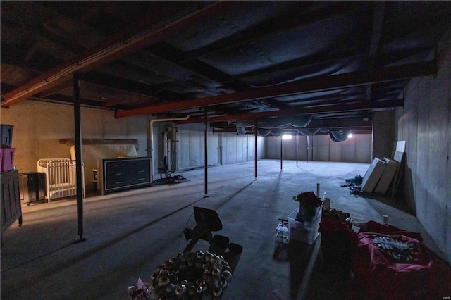 view of basement