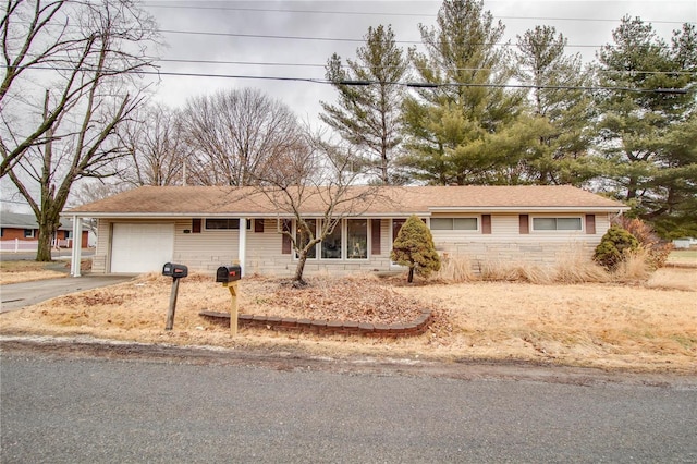 ranch-style house with a garage