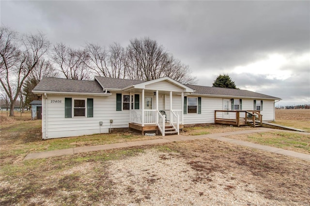 view of ranch-style home