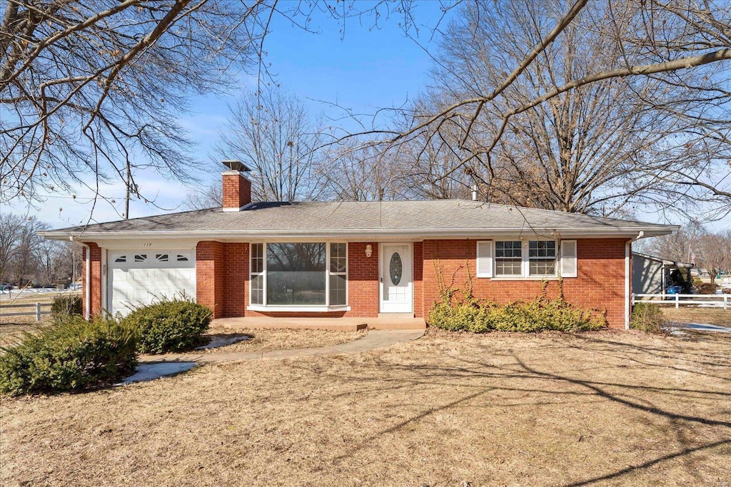 ranch-style house with a garage