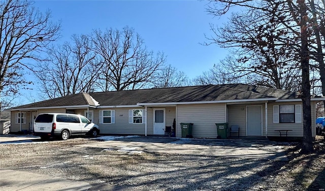 view of ranch-style house