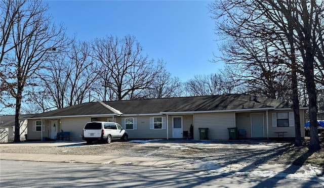 view of ranch-style house