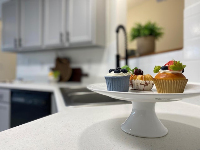 room details featuring white cabinetry