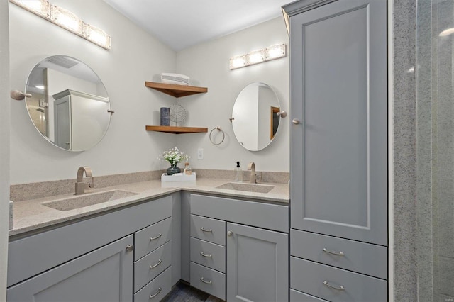 bathroom featuring vanity