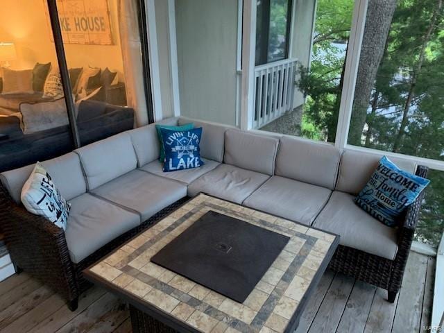 view of sunroom / solarium