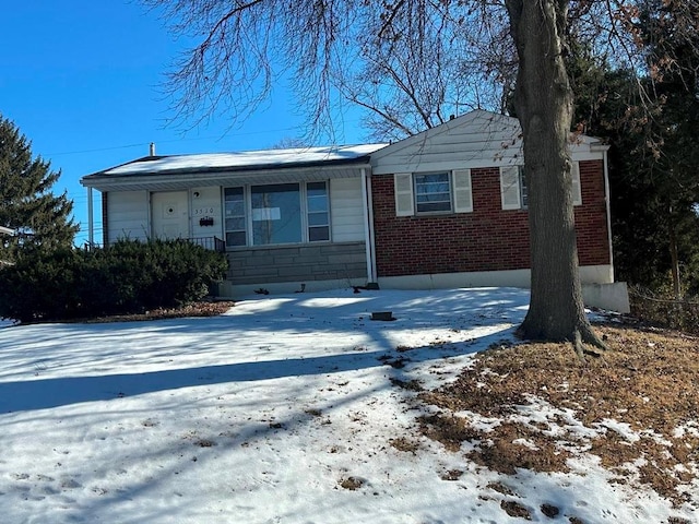 view of ranch-style house