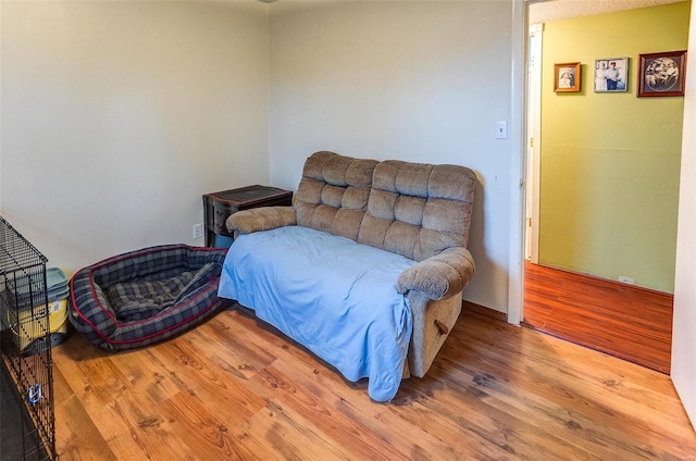 bedroom featuring wood-type flooring