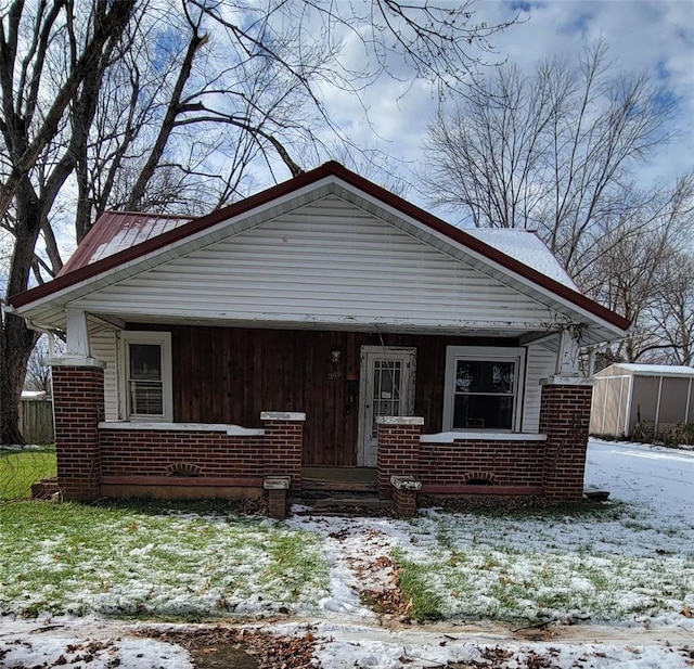 view of bungalow-style house